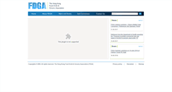 Desktop Screenshot of fdga.org.hk